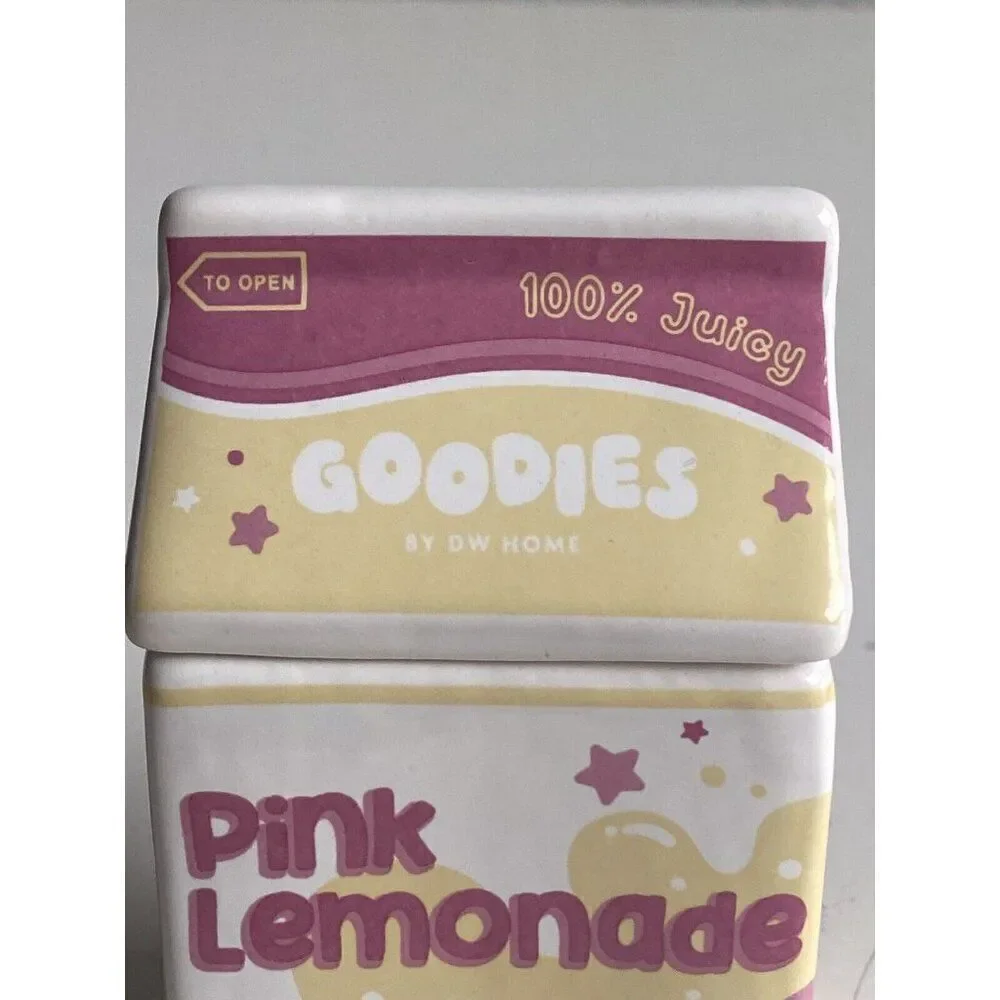 DW Home Goodies Pink Lemonade Scented‎ Candle 6.4 Oz Juice Box NEW